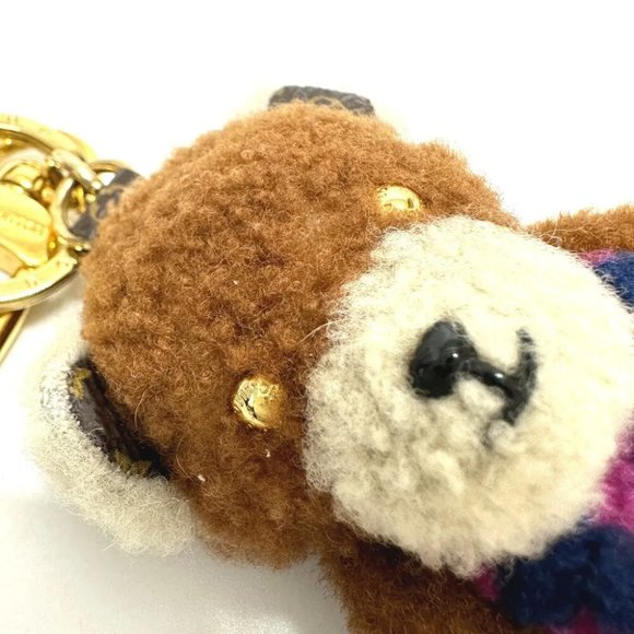 LOUIS VUITTON Porte Cles LV Teddy Bear Bag Charm Key Holder mohair Brown - Picture 8 of 12